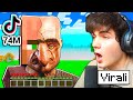 REAGISCO AI TIKTOK PIÙ VISTI di MINECRAFT!