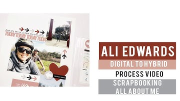 ALI EDWARDS | SIMPLE SCRAPBOOKING | Process Video | 8.5x11 Layout