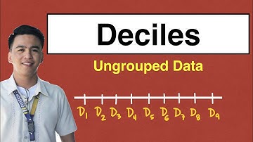 Deciles Ungrouped Data - Measure of Position Statistics @MathTeacherGon