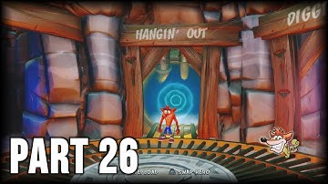Crash Bandicoot 2 (N. Sane Trilogy) - 100% Walkthrough Part 26 [PS4] – Hangin’ Out (Clear Gem)