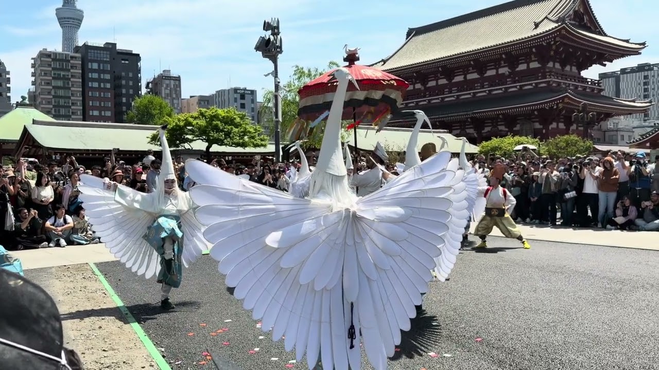 Asakusa Japan 白鷺の舞 奉演 2026年4月12日 - 浅草観光連盟