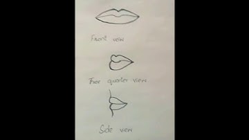 How to draw lips from any angle#art #satisfying
