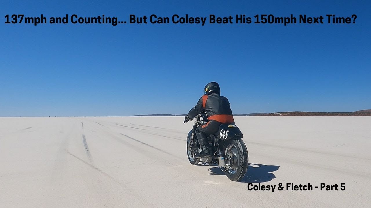 Racing the Salt Flats: Colesy & Fletch's Epic Harley Run at 2025 Dry Lakes! | Setbacks & Speed!
