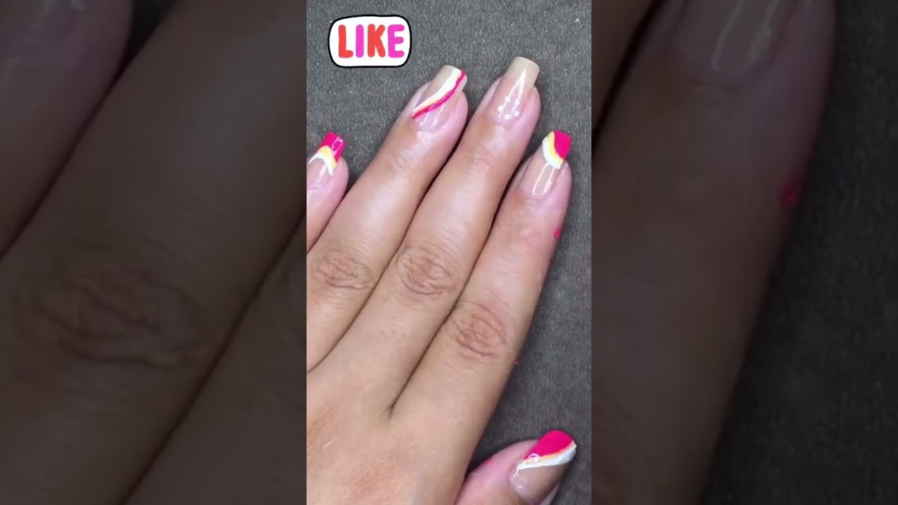 Easy swirl nd floral nail art |