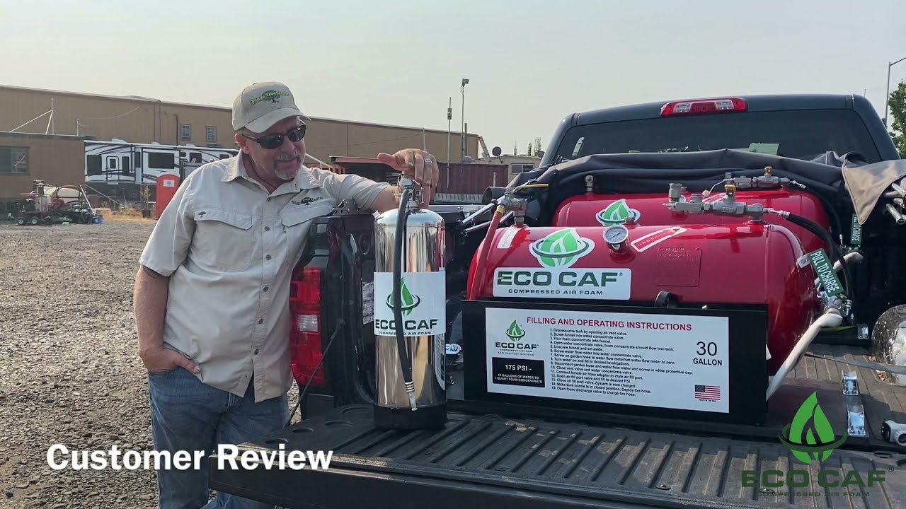 ECO CAF Fire Foam Extinguisher Systems Review and Demo