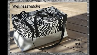 DIY Sporttasche Reisetasche Travel Bag  Urlaub / Sport EINFACH nähen / sewing * kostenlose Anleitung
