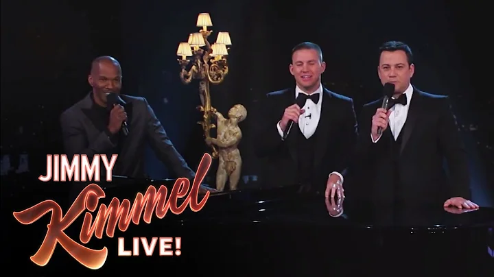 Channing Tatum and Jamie Foxx on Jimmy Kimmel Live: After the Oscars PART 5