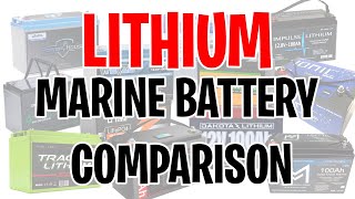 Know BEFORE You Buy! Marine Lithium Battery Comparison | Trolling Motor | Fish Finder