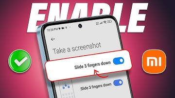How to Enable Three-Finger Screenshots in Xiaomi Phones | Take Screenshot with Three-Finger