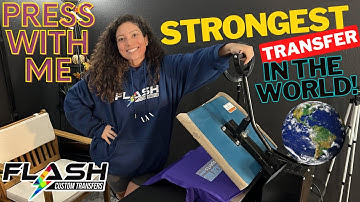 PRESS WITH ME THE STRONGEST TRANSFER IN THE WORLD | FLASH CUSTOM TRANSFERS | #dtf