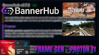Bannerhub com FRAME GEN está PERFEITO! | Exynos 1380 e Snapdragon 8 Elite