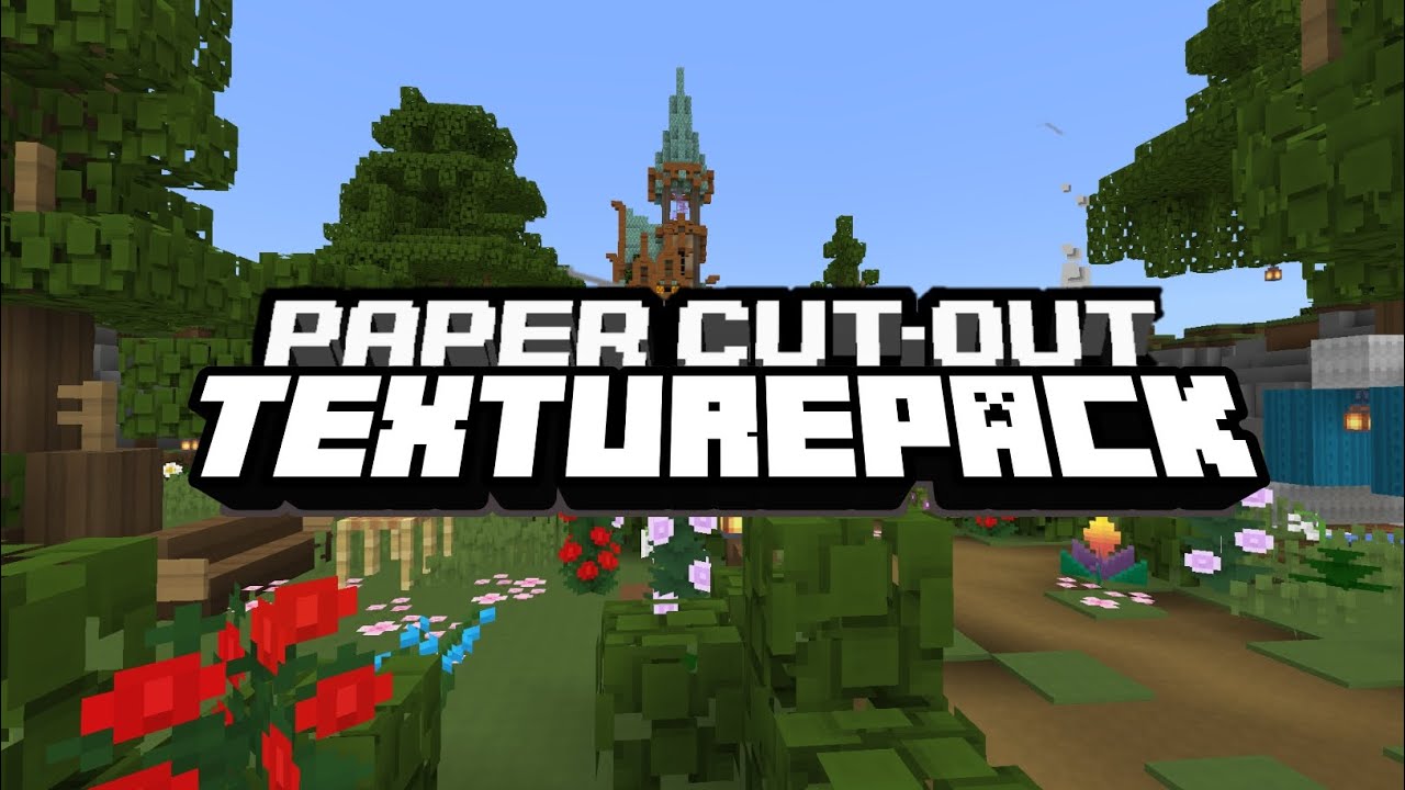 Paper Cut Out Texture Pack || Smooth & Ringan || MCPE 1.21