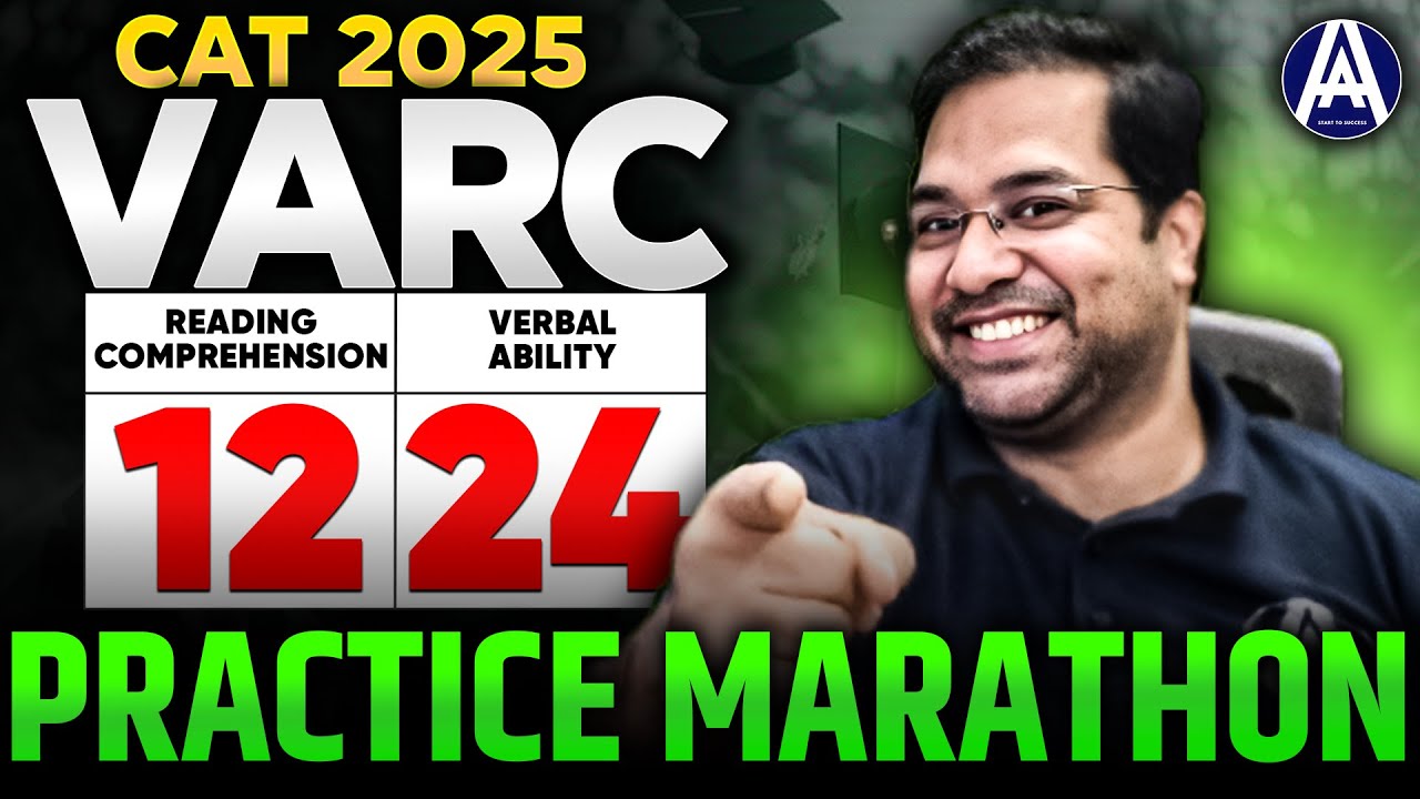 CAT 2025 VARC Complete Practice Marathon 🔥 - YouTube