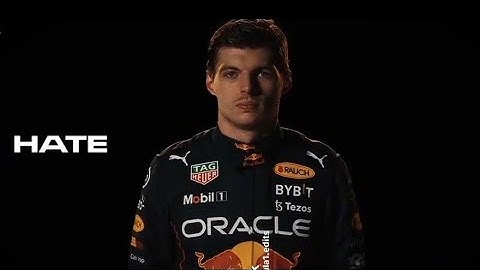 THEY JUST LIKE TO HATE MAX VERSTAPPEN