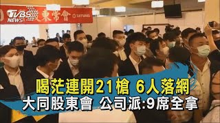 【TVBS新聞精華】20200630  喝茫連開21槍 6人落網  大同股東會 公司派:9席全拿
