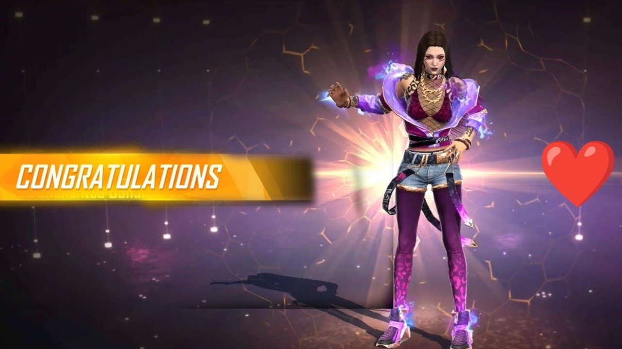 new lucky royal  flames enchanted bundle open free fire