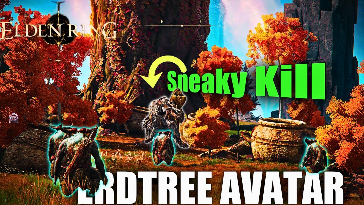 Elden Ring Erdtree Avatar Boss Fight [Solo, No Hit, No Damage], Minor Erdtree Liurnia Northeast