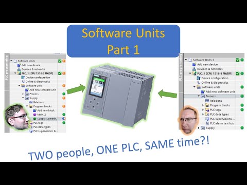 TIA Portal: Software Units (Multiple Projects on the same PLC) Part 1