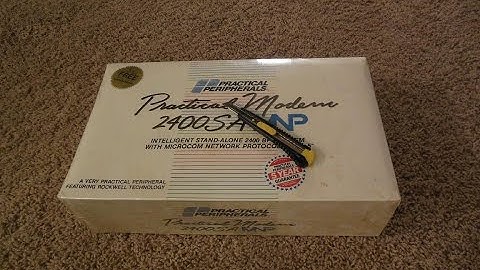 Unboxing a 1980s era modem!