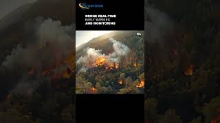 UAVISUS W1 Drone- Forest Fire Monitoring Demonstration #drone #detection #dronevideo #wildfire