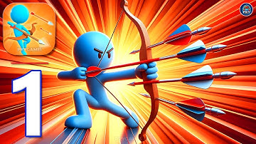 Arrow Defense 3D - Gameplay Walkthrough Part 1 - Defend Fortresses Fire Arrows (Android, iOS)