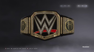 WWE 2K17   Custom WWE Championship Sideplates