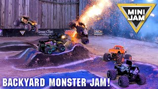 We Did The CRAZIEST STUNT!  Backyard RC Monster Jam: FULL SHOW!