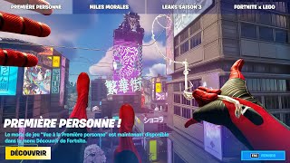 Enfin.. le mode PREMIÈRE PERSONNE et Spider-Man Miles Morales !!