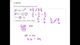 Test-Level Math Practice 6 Solutions