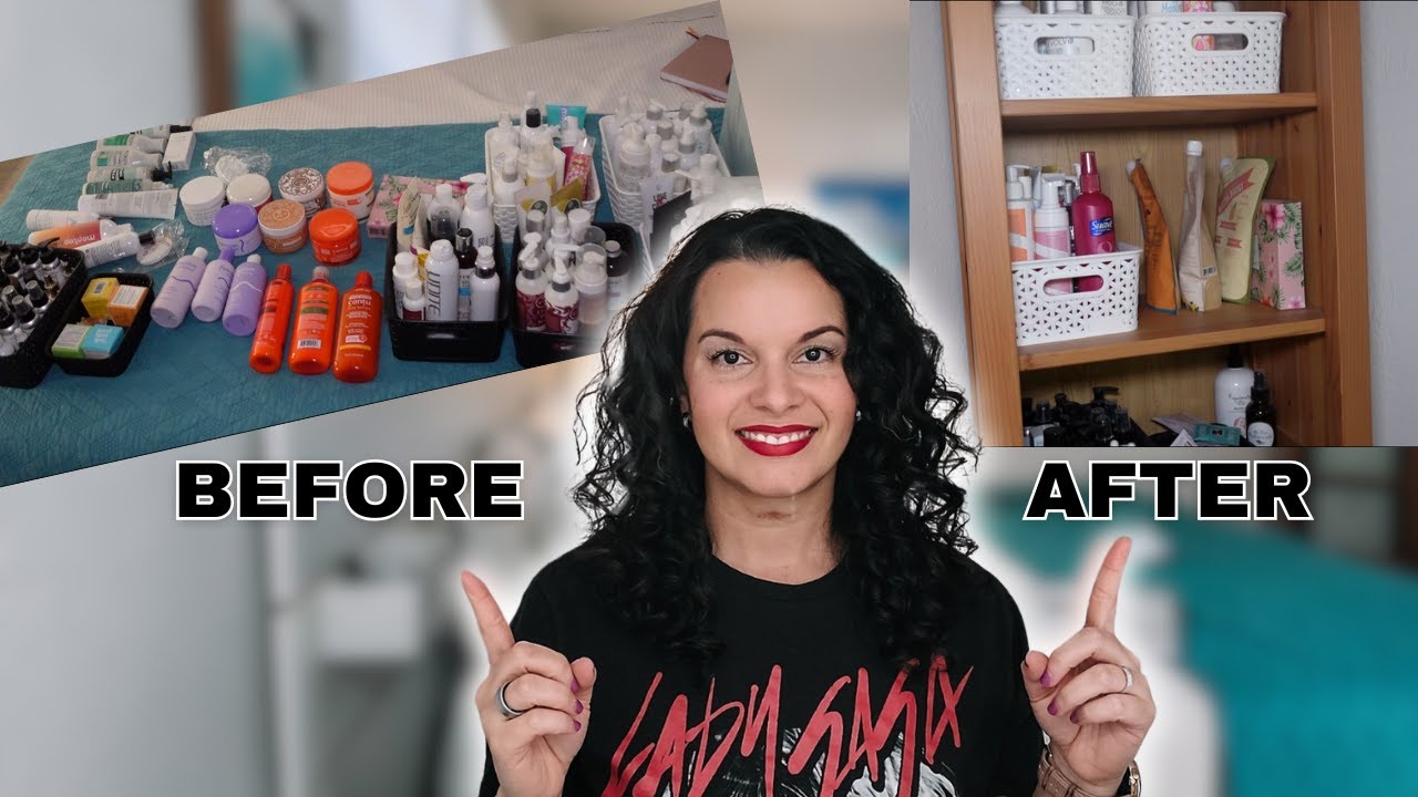 DECLUTTERING CURLY HAIR PRODUCTS - simplify your routine!