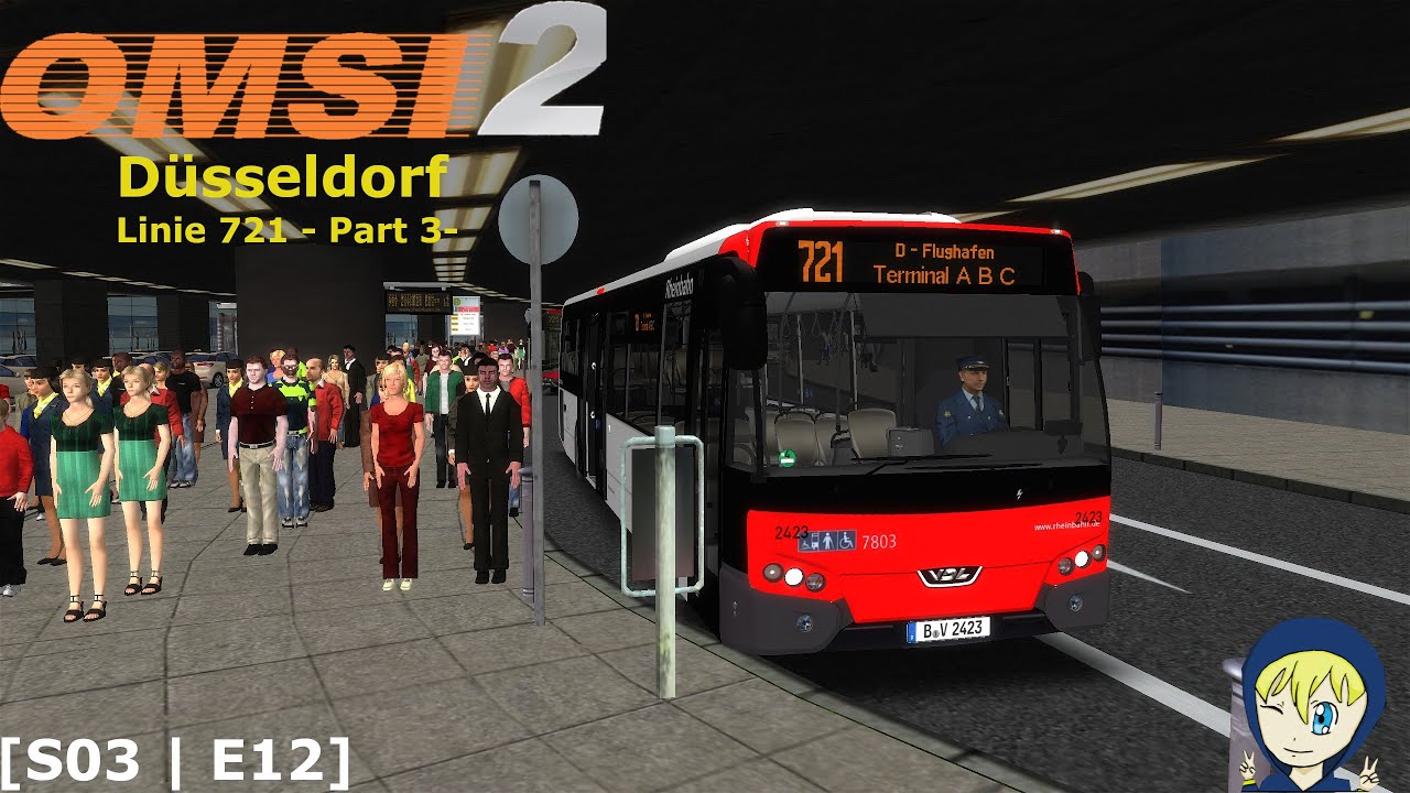OMSI 2 [S03 | E12] Linie 721 zum D-Flughafen -PART 3- | Düsseldorf