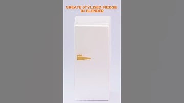 HOW TO CREATE STYLIZED FRIDGE IN BLENDER. #blender3ddesign #3ddesign
