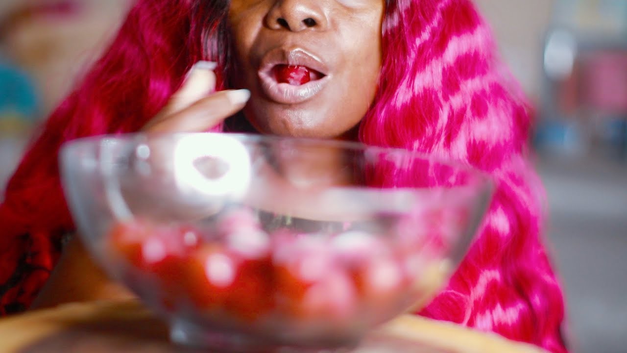 Frozen Sweet Grapes ASMR Eating Sounds YouTube