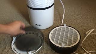 Vacuuming my old filters my LEVOIT LV-H132 Air Purifiers for Home.  Waiting for replacement filters