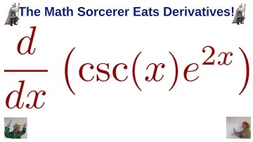 Derivative of csc(x) * e^(2x) Product and Chain Rule Example