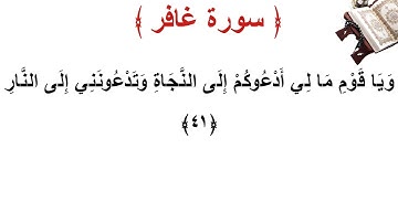 سورة غافر الأية 41