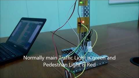 Pedestrian Light by Prince using Arduino and Ardublock at YoungKudos