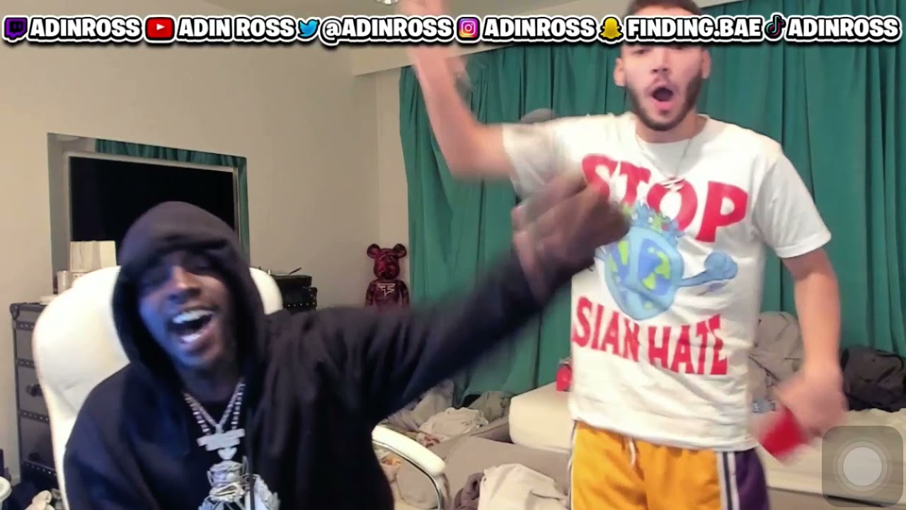 AdinRoss gets high with sheck west on stream!!!😂😂(GETS LIT🔥)