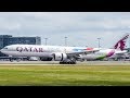 Qatar &quot;FIFA 2022 Livery&quot; Boeing 777-300ER (B77W) landing in Montreal (YUL/CYUL)