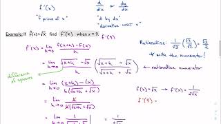 4.2, part 2: The limit definition of the derivative (IB Math AA HL 1)