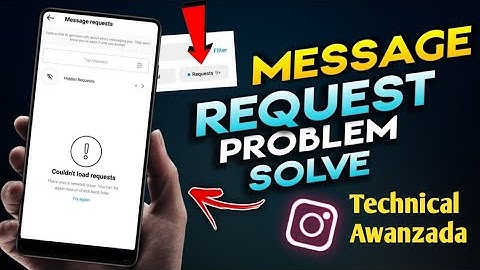 Instagram Message Request Problem Fix | Instagram Message Request Couldn