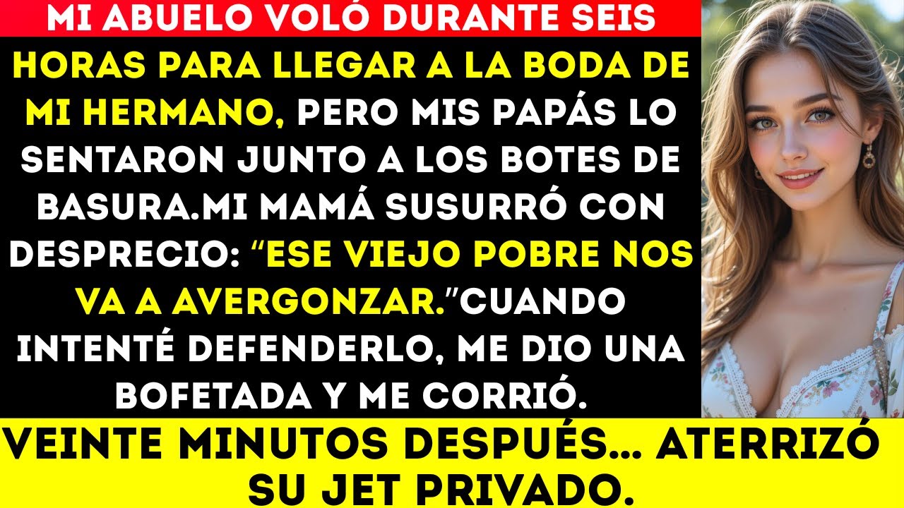 Mi abuelo voló seis horas para la boda de mi hermano — mi mamá lo sentó junto a la basura y me