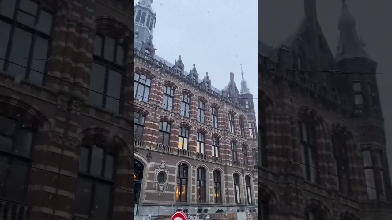 Snow in Amsterdam 2023 Snowfall in Netherlands