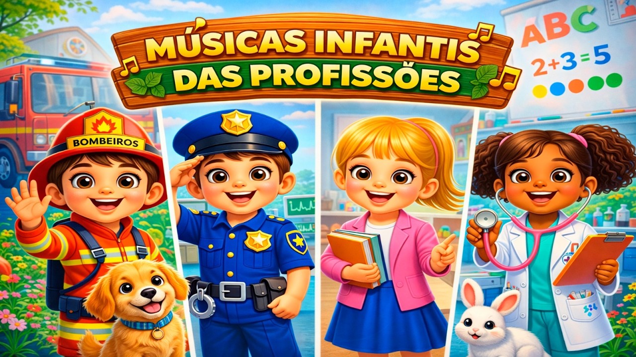 Músicas Educativas das Profissões para Crianças | Aprender Brincando