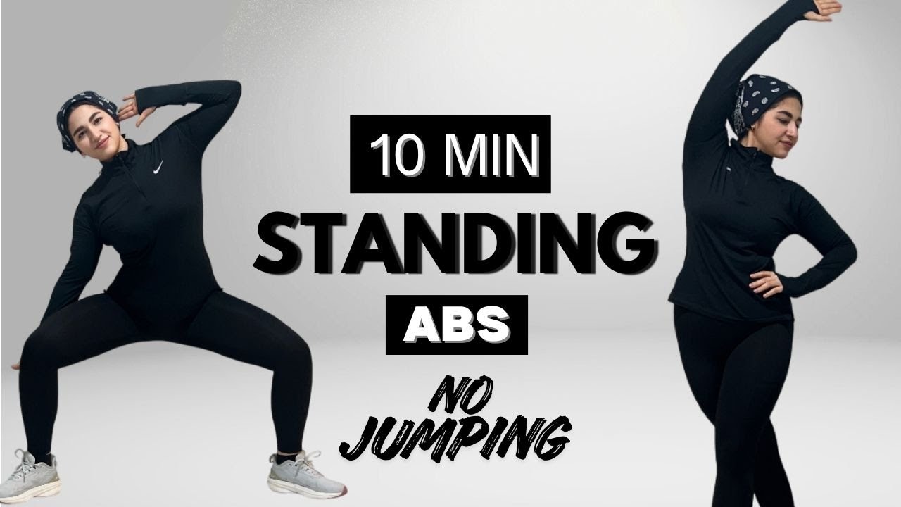 10 Min ALL STANDING ABS Workout Daily Routine, No Jumping, No Repeat ...