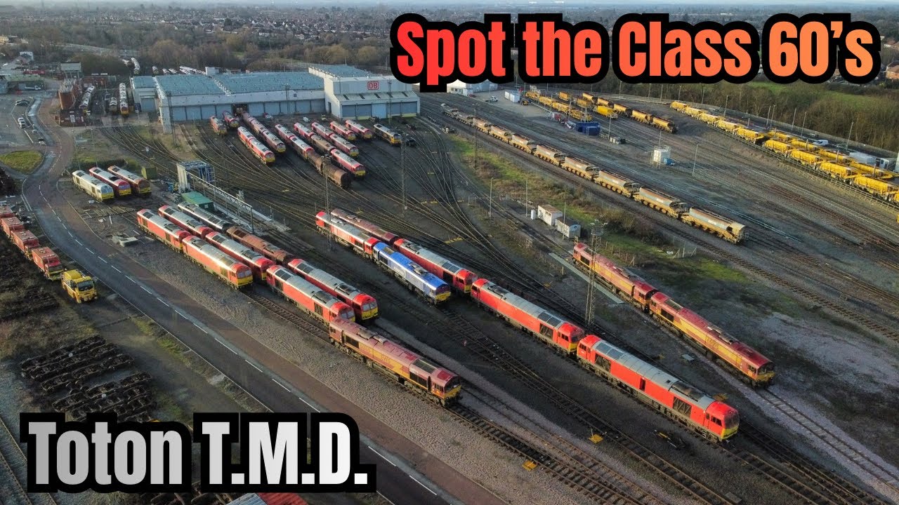 SEARCHING for Romanian Trains Class 66’s. STORED Class 60’s & SCRAP LINE. Toton T.M.D. 