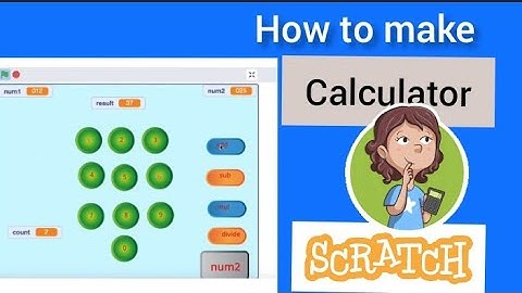 how to design calculator|scratch tutorial|calculator using scratch
