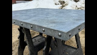 Making a Zinc Table Top - Fast Version