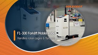 Amrf1-300 Series Forklift Mobile Robothandles Roller Cages Flatbed Trolleys With Ease