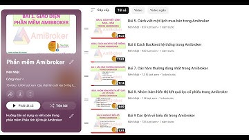 Hướng dẫn Amibroker cơ bản đến nâng cao